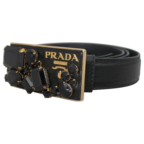 belt prada stones fabric|Women's Leather Belts .